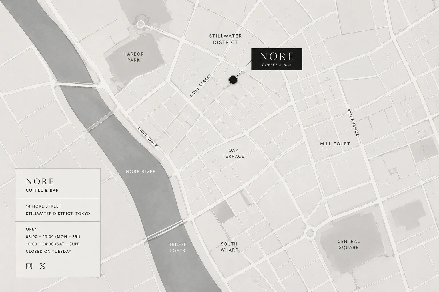 14 Nore Street, Stillwater District, Tokyo への地図